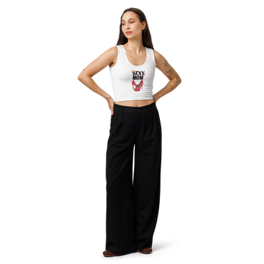 Crop top de algodón all over